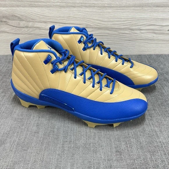 Size 15 Nike Jordan 12 Mid Alpha Menace UCLA Player Edition Football Cleats